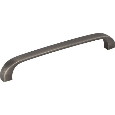 Elements 128 mm Center-to-Center Brushed Pewter Square Slade Cabinet Pull 984-128BNBDL